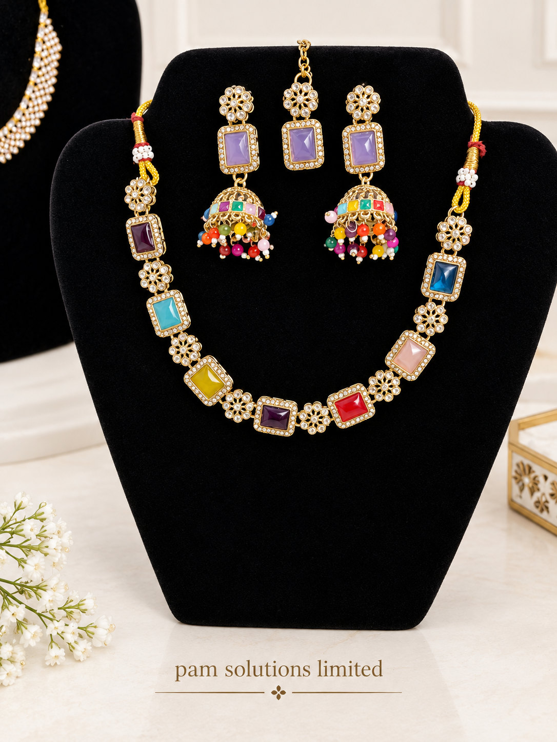 ✨ Royal Multicolour Jewellery Set