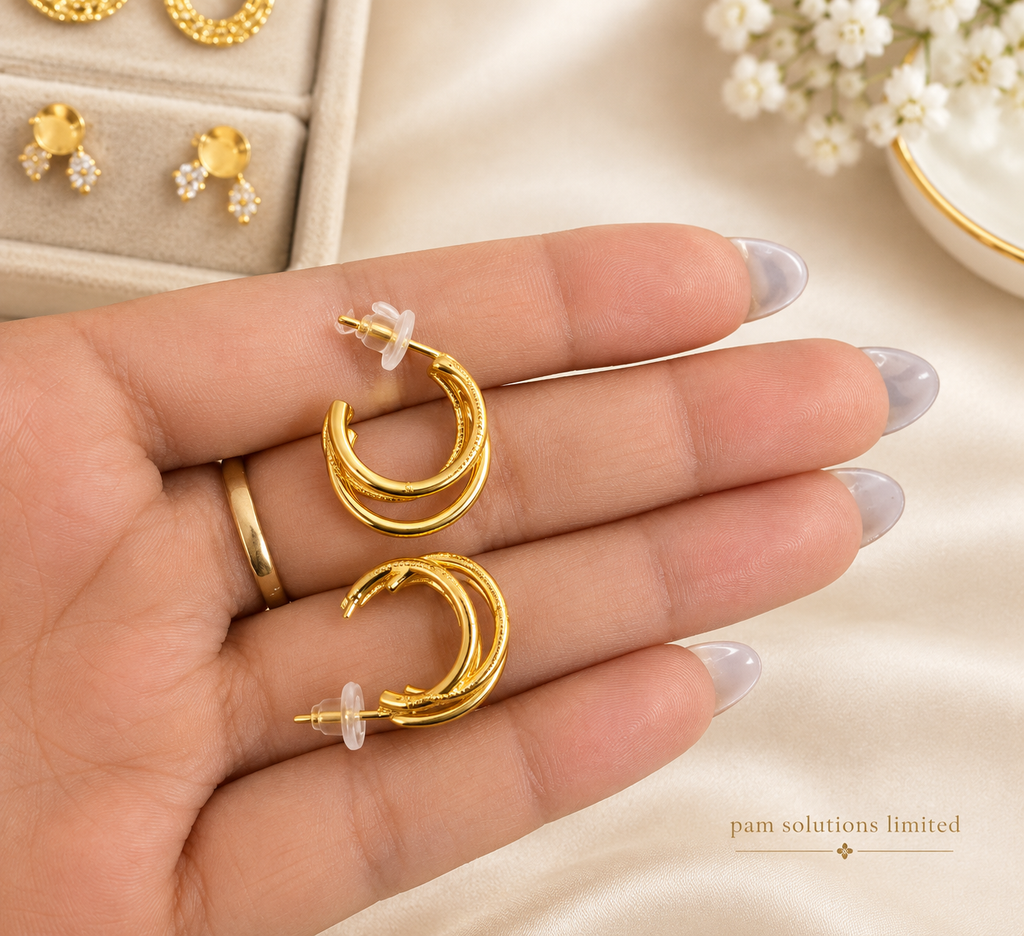 Elegant Gold Hoop Earrings ✨