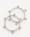 Elegant Silver Charm Bangles ✨
